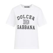 Dolce & Gabbana Optisk Vit Tshirt White, Dam