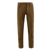 BomBoogie Slim-Fit Sammet Chino Byxor med Dragsko Brown, Herr