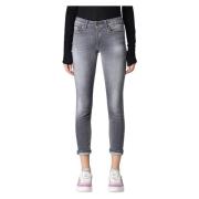 Dondup Monroe Jeans för Stiliga Looks Gray, Dam