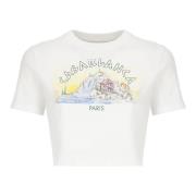 Casablanca Mountain River Print T-shirt White, Dam