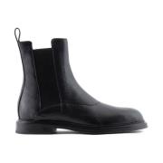 Emporio Armani Svarta Ankelboots Black, Herr