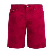 Vilebrequin Sköldpaddstryck Herr Bermuda Shorts Red, Herr