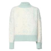 Dondup Ullblandad polotröja Aqua Blue, Dam