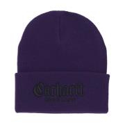 Carhartt Wip Räfflad Onyx Beanie Mössa Tyrian/Svart Purple, Herr