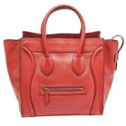 Celine Vintage Pre-owned Laeder totevskor Red, Dam