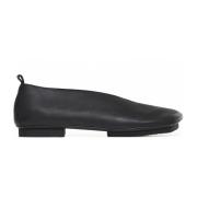 UMA Wang Svarta platta skor Elegant stil Black, Dam