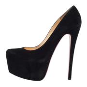 Christian Louboutin Pre-owned Pre-owned Mocka klackskor Black, Dam