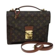 Louis Vuitton Vintage Pre-owned Canvas handvskor Brown, Dam