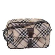 Burberry Vintage Pre-owned Polyester axelremsvskor Beige, Dam