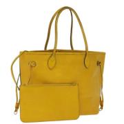 Louis Vuitton Vintage Pre-owned Laeder totevskor Yellow, Dam