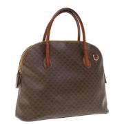 Celine Vintage Pre-owned Laeder handvskor Brown, Dam