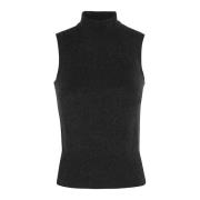 Roberto Collina Dolcevita Slipover Sweater Black, Dam