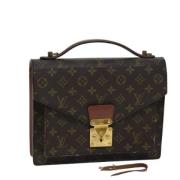 Louis Vuitton Vintage Pre-owned Canvas handvskor Brown, Dam