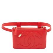 Chanel Vintage Pre-owned Laeder chanel-vskor Red, Dam