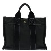 Hermès Vintage Pre-owned Canvas totevskor Black, Dam