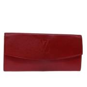 Louis Vuitton Vintage Pre-owned Laeder kuvertvskor Red, Dam