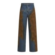 UMA Wang Stiliga Denim Jeans Blue, Dam