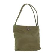 Prada Vintage Pre-owned Nylon prada-vskor Green, Dam