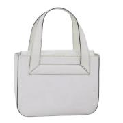 Celine Vintage Pre-owned Laeder handvskor White, Dam