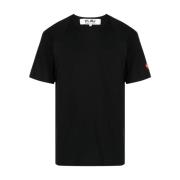 Comme des Garçons Logo Patch T-shirt Svart Kortärmad Black, Herr