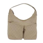 Gucci Vintage Pre-owned Canvas totevskor Beige, Dam