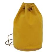 Hermès Vintage Pre-owned Canvas axelremsvskor Yellow, Dam