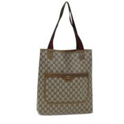 Gucci Vintage Pre-owned Canvas totevskor Beige, Dam