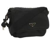 Prada Vintage Pre-owned Nylon prada-vskor Black, Dam