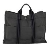 Hermès Vintage Pre-owned Canvas handvskor Black, Dam