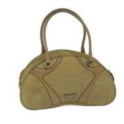 Prada Vintage Pre-owned Nylon handvskor Beige, Dam