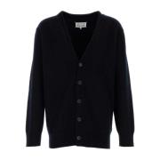 Maison Margiela Midnight Blue Wool Cardigan Blue, Herr