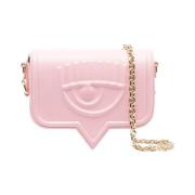 Chiara Ferragni Collection Debossed Logo Crossbody Väska Pink, Dam