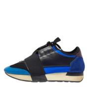 Balenciaga Vintage Pre-owned Laeder sneakers Blue, Dam