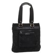 Salvatore Ferragamo Pre-owned Pre-owned Canvas axelremsvskor Black, Da...