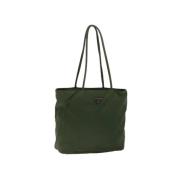 Prada Vintage Pre-owned Nylon prada-vskor Green, Dam