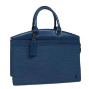 Louis Vuitton Vintage Pre-owned Laeder handvskor Blue, Dam