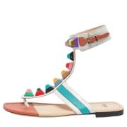 Fendi Vintage Pre-owned Laeder sandaler Multicolor, Dam