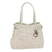 Dior Vintage Pre-owned Belagd canvas totevskor White, Dam