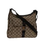 Gucci Vintage Pre-owned Canvas gucci-vskor Beige, Dam