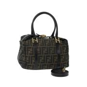 Fendi Vintage Pre-owned Canvas fendi-vskor Brown, Dam