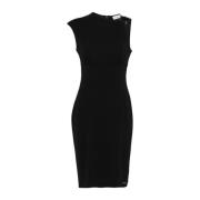 Calvin Klein Svart Klänning Aw24 Black, Dam