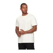 Calvin Klein Broderad logotyp bomull T-shirt White, Herr