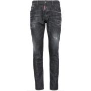 Dsquared2 Svarta Denim Jeans Black, Herr