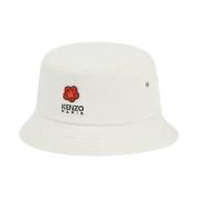 Kenzo Blomster Crest Bob Hatt White, Unisex