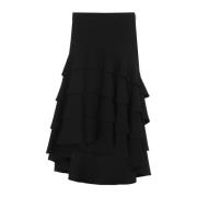 Moschino Svart Kjol Elegant Stil Black, Dam