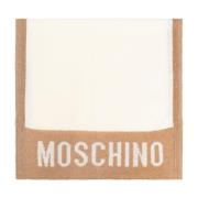 Moschino Halsduk med logo Beige, Unisex