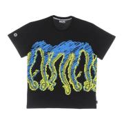 Octopus Svart Octopus Logo T-shirt Multicolor, Herr