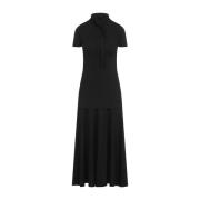 Jil Sander Svart Elegant Klänning Aw24 Black, Dam