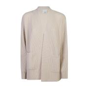 Allude Beige Stickat Aw24 Dammode Beige, Dam