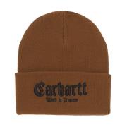 Carhartt Wip Onyx Beanie Hat i Hamilton Brown/Black Brown, Herr